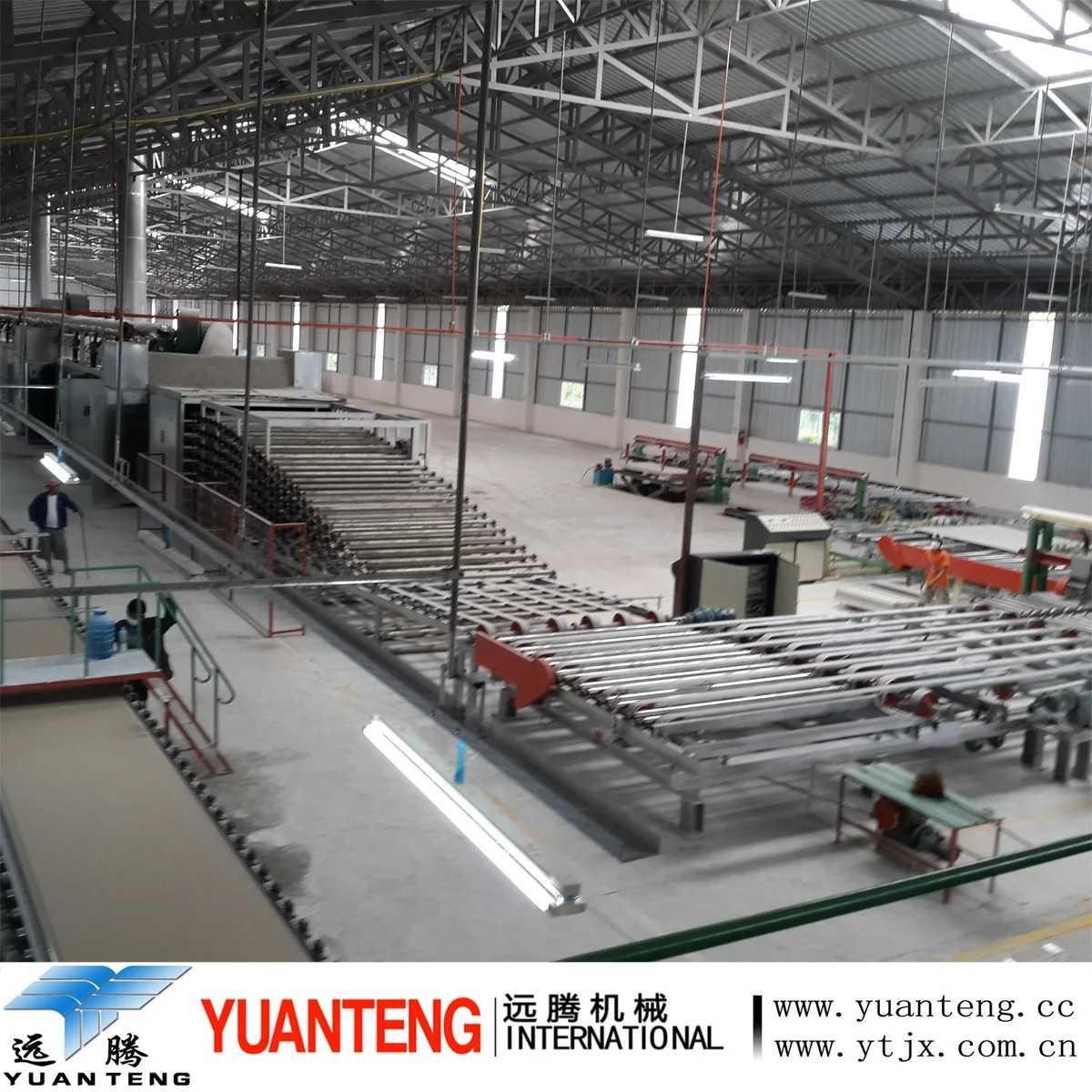 Drywall plaster board making machine capacity 1000 pcs in China