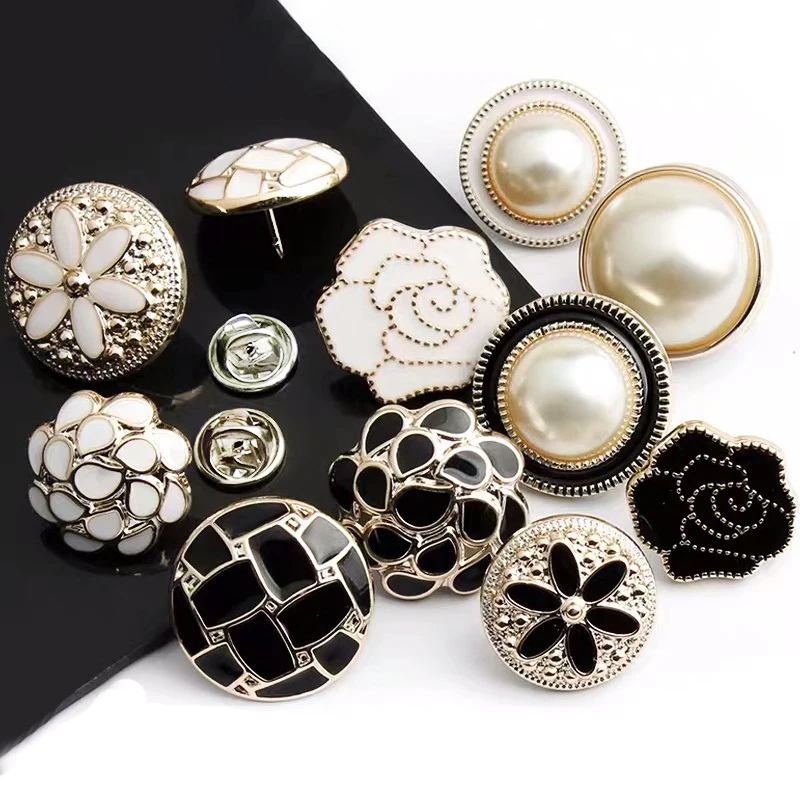 Decorative Resin Pearl Shirt Button Plastic Sewing-Free Button Clothing Accessories Buttons