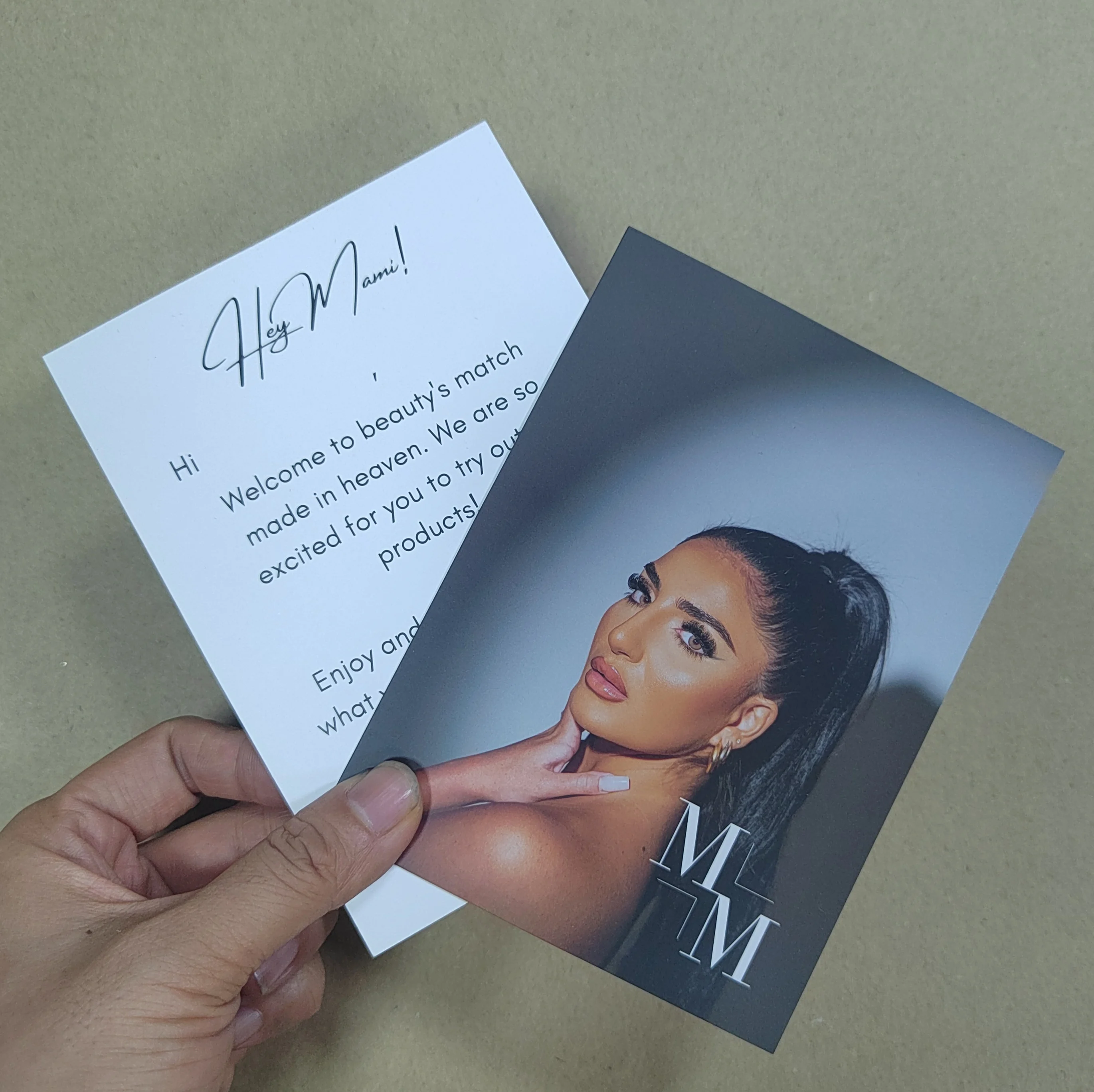 custom logo letterpress wedding jewelry thank you card business cards for small business