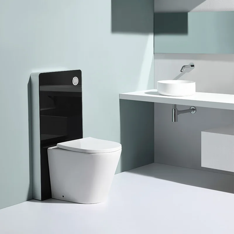 Chaozhou sanitary ware back to wall toilet wc toilet in bathroom back to wall toilet