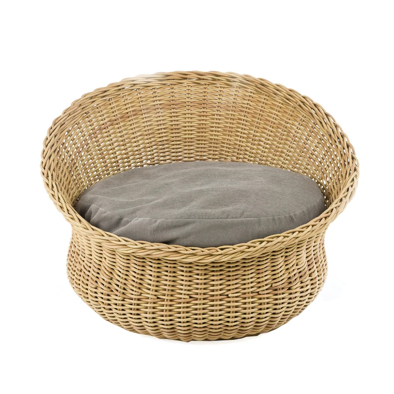 Indoor outdoor used egg shape synthetic rattan lounge chair