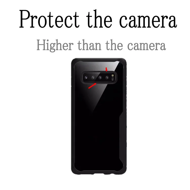 Factory direct supply simple and basic casephone shell TPU  transparent border protective cover case for samsung galaxy s10