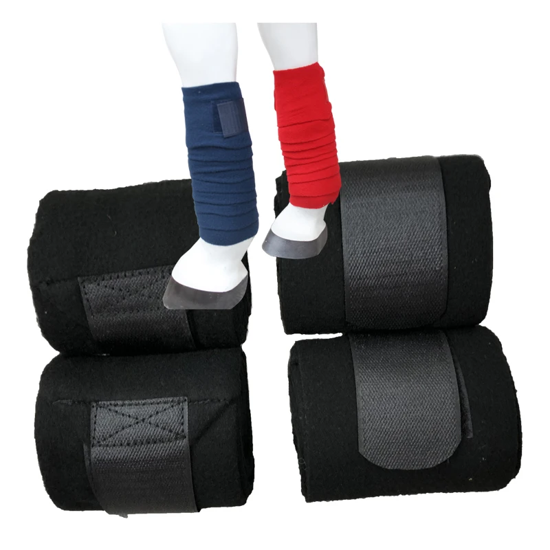 Equestrian Fashionable Lightweight Fleece Horse Tendon Boots Soft Cohesive Horse Bandage for Safety Protection for Horse Riding