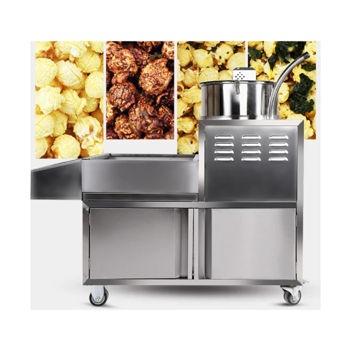 different shape oil popcorn making machine with electric mixer function