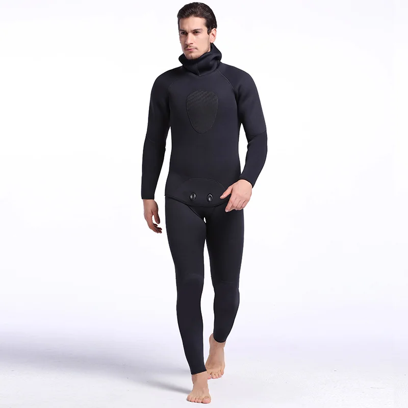 One piece long sleeved trousers neoprene touch pearl sea cucumber abalone warm anti-skid waterproof deep Diving Snorkeling suit