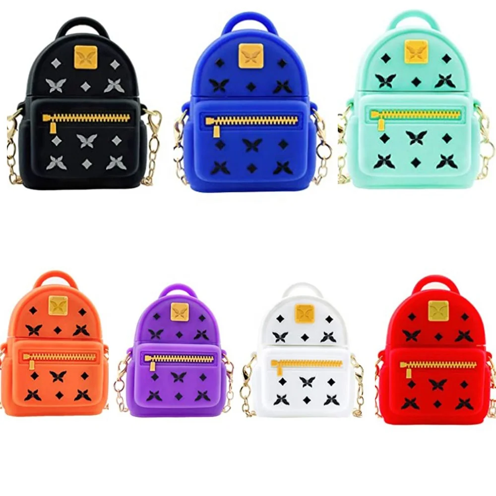 Luxury Handbag Earphone Accessories For AirPods case,  Designers Custom 3D Earphone Bag Backpack Cover Cases for Airpods 1/2