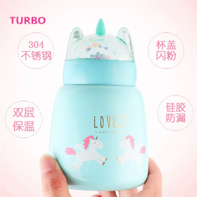 promotional Christmas drinkware Austria cartoon animal printed 300ml stainless steel insulated water bottles for school kids