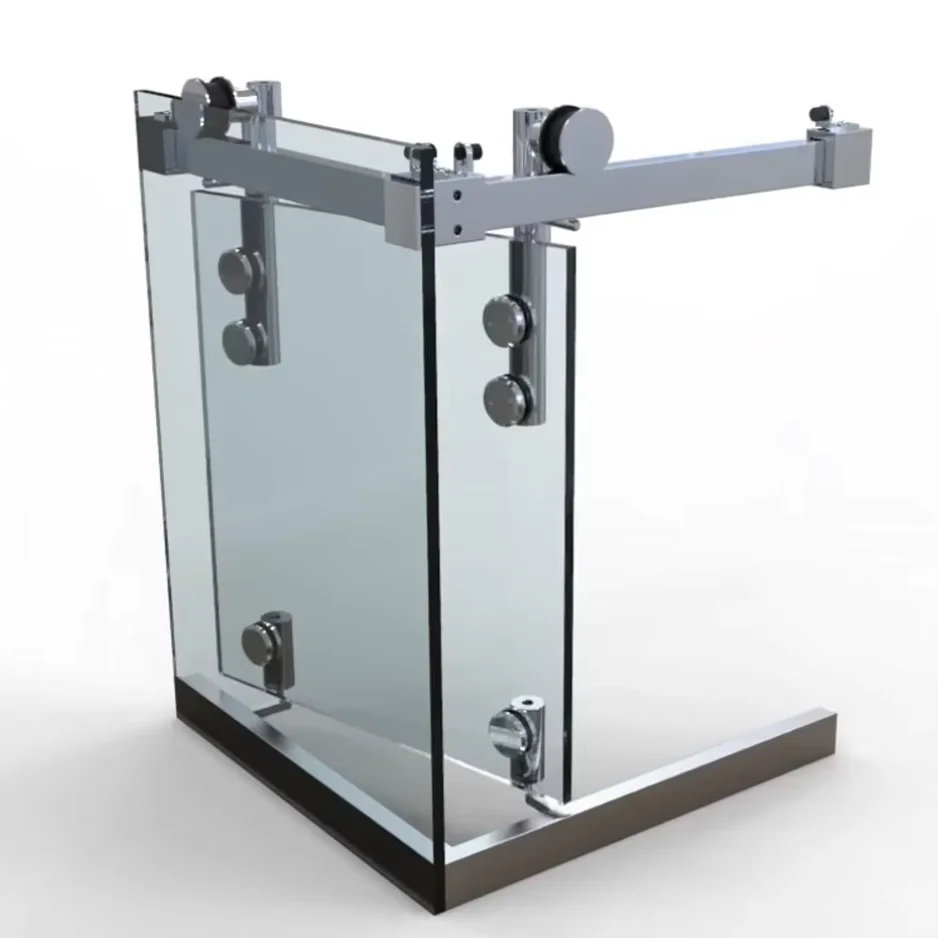 high quality Elegant Frameless Shower Room Sliding Glass Door Hardware and accessories