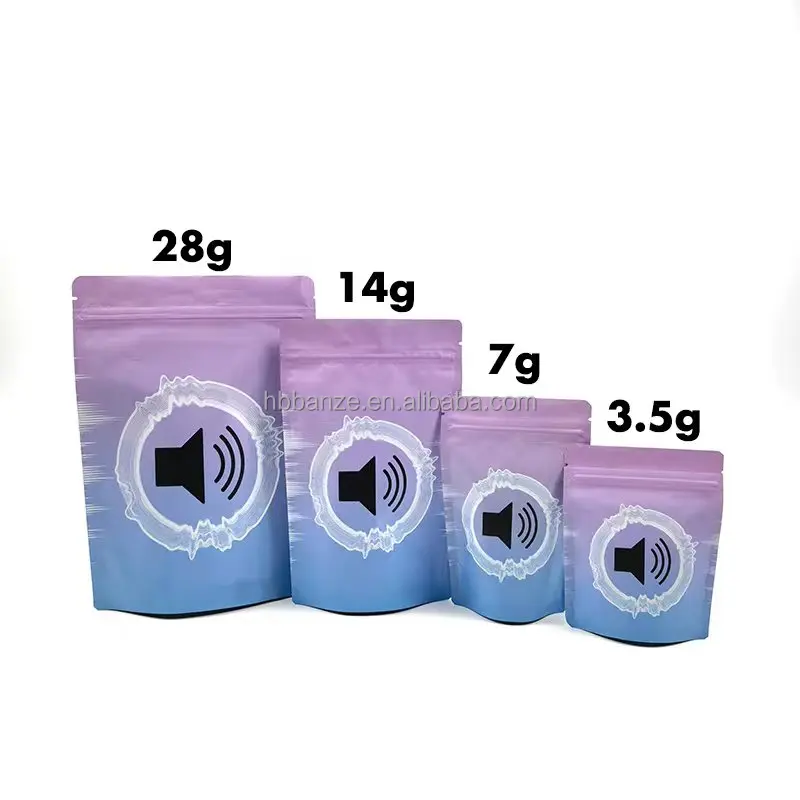 3.5g 7g 14g 28g 1 Pound Custom Printed Plastic Stand Up Doypack Pouch Smell Proof 3.5 Grams Mylar Bags With My Logo