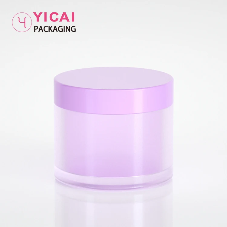 Банки для крема с логотипом на заказ, пустой Пустой пурпурный цвет, 5/10/15/20/30/40/50/60/80/100/150/200/240/350 г