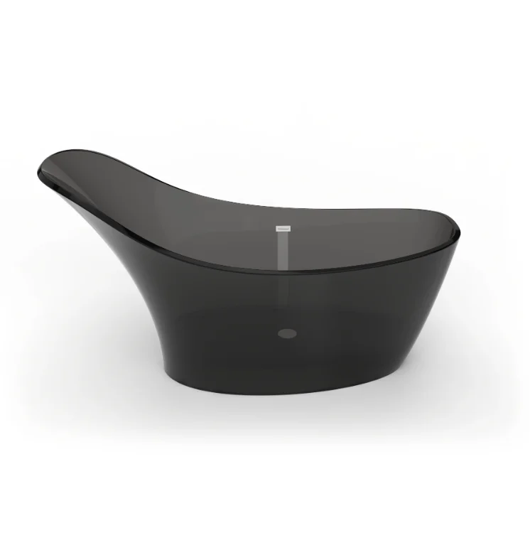 Модная и жесткая прозрачная акриловая однотонная ванна для ванной комнаты отеля/семейного использования