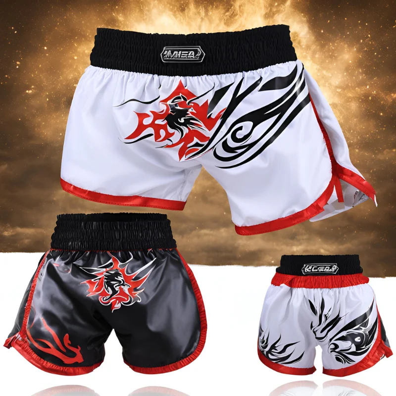 Wholesale Muay Thai Fight Shorts MMA Shorts Clothing Training Fighting Martial Arts Kickboxing Shorts For Men