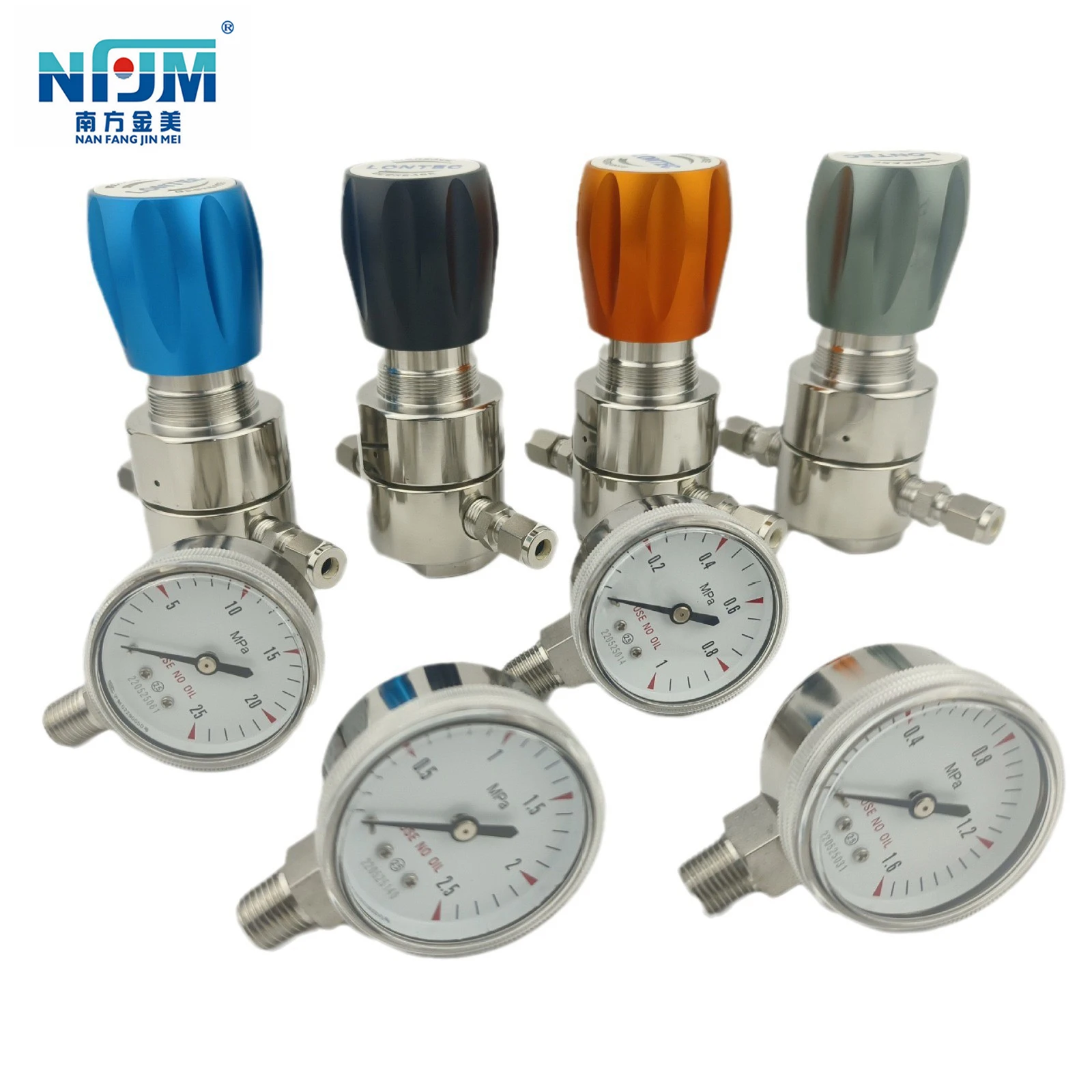 NFJM Stainless Steel Dual Stage/gas pressure regulator 0-2.5mpa 100 Pcs Support 1 Year,1 Years ATGR-3 CN;JIA