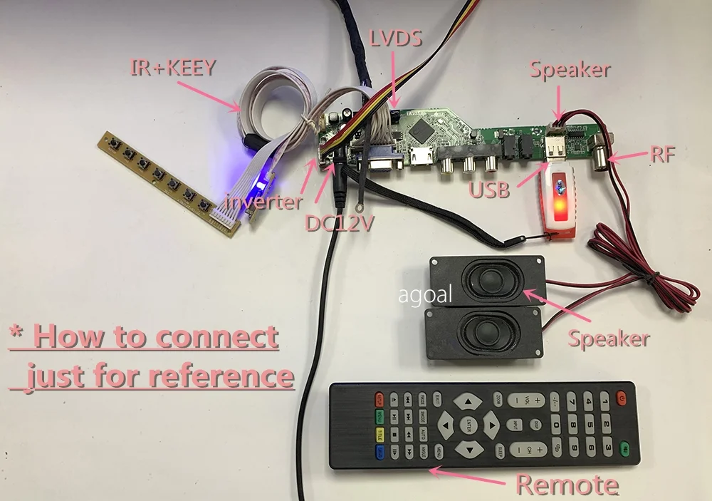 For Asian and Russian Market S368LA1.5 Factory Price With 8G Storage Led TV Smart Mainboard  32 Inches