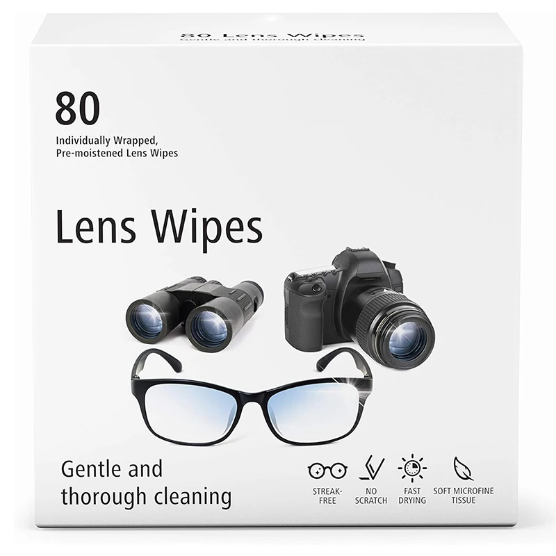 Private Label Glasses Cleaning Wet Wipes Pre Moistened Spectacle Lens Cleaner Wipes For Eyeglasses