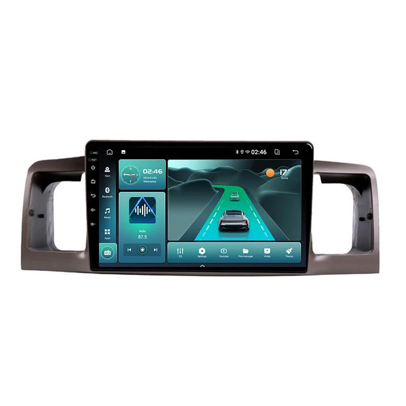 Android Car Radio for Toyota Corolla E120 2000-2009 Multimedia Video Player Navigation GPS stereo Carplay Auto Head Unit 2din