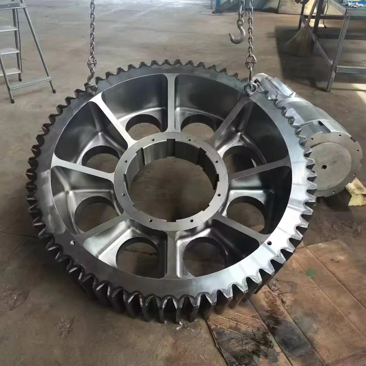 Luoyang Large Steel Gear OEM CNC Non-standard Mechanical Parts