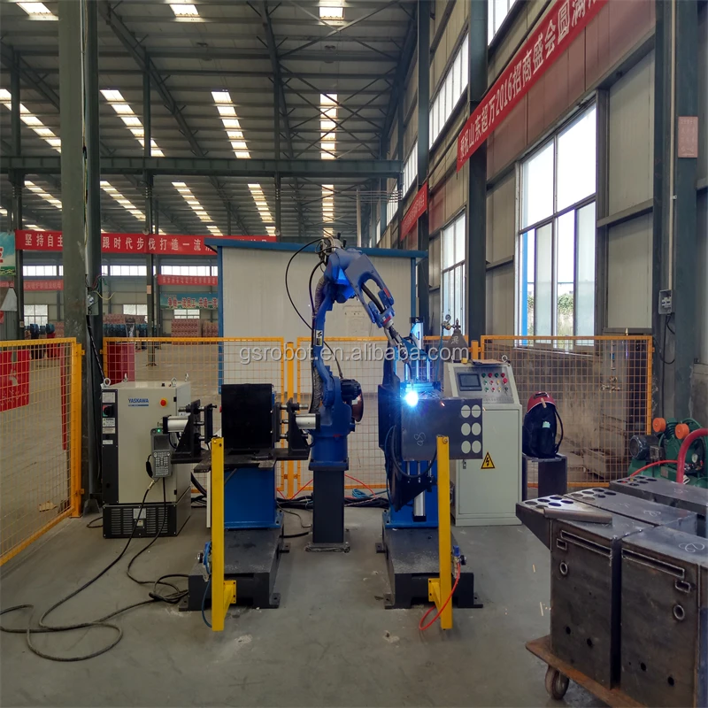 Intelligent welding robot dedicated: single axis rotation can be equipped with a welding positioner for the tail box