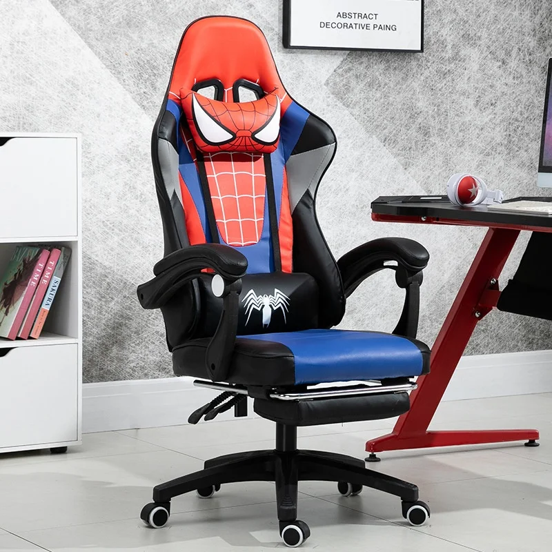 Cheapest SpiderMan Gaming Chair Anime Tan Rpg Vibration PC Computer Gaming Station game chair gaming With spiderman