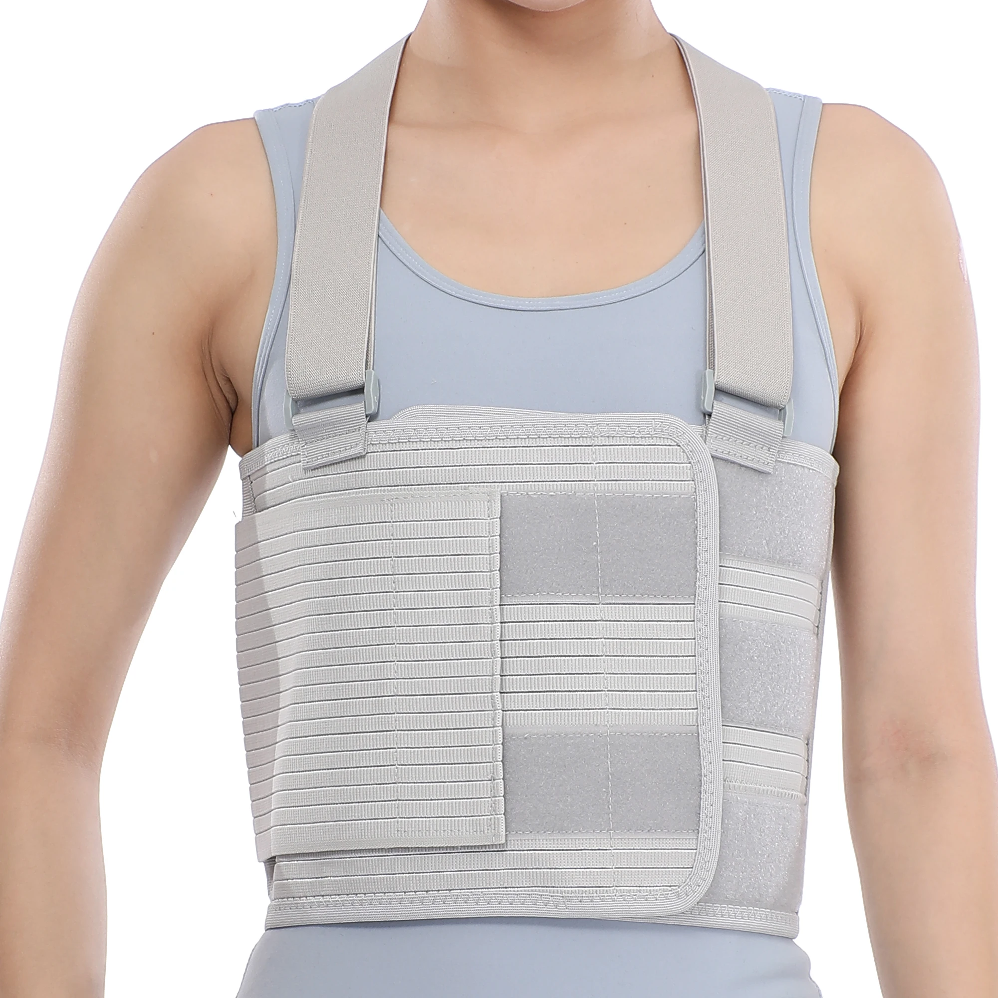 Elastic Rib Support Belt For Rib Injury Chest Binder Brace for Cracked Ribs Chest Compression Wrap for Bruised Compression