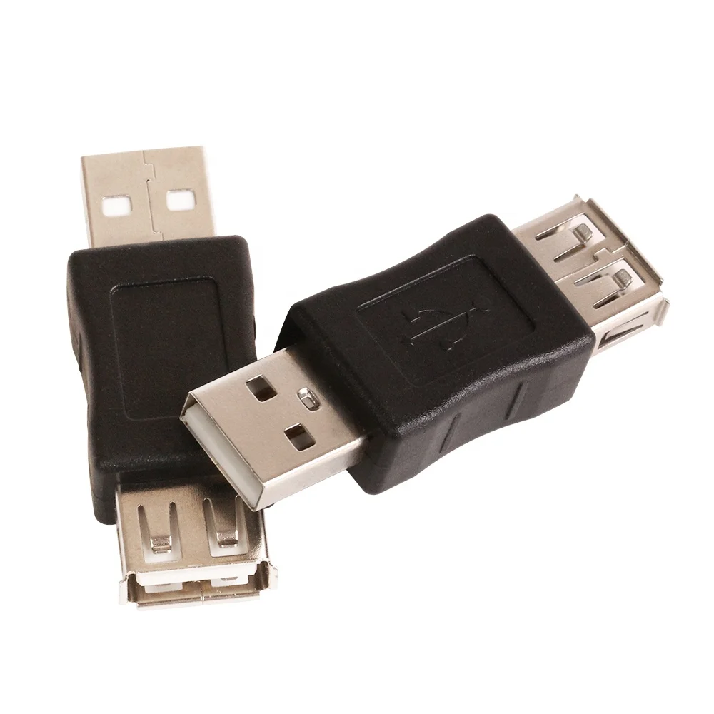 Черный Удлинитель USB 2 0 Type A папа-мама адаптер для ПК ноутбука