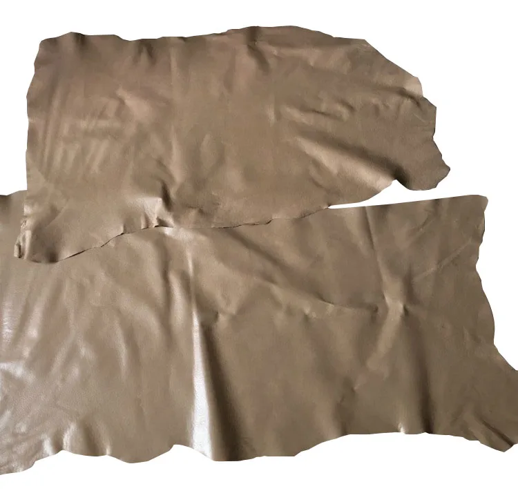 Waxing pig split leather beige color for shoes insole, upper, genuine pig leather, pig skin