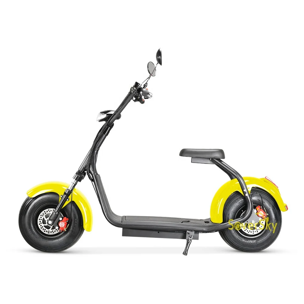 SoverSky USA Warehouse hot selling in Europe 1500w citycoco europe tire fat electric scooter 60km/h electric motorcycle moutain