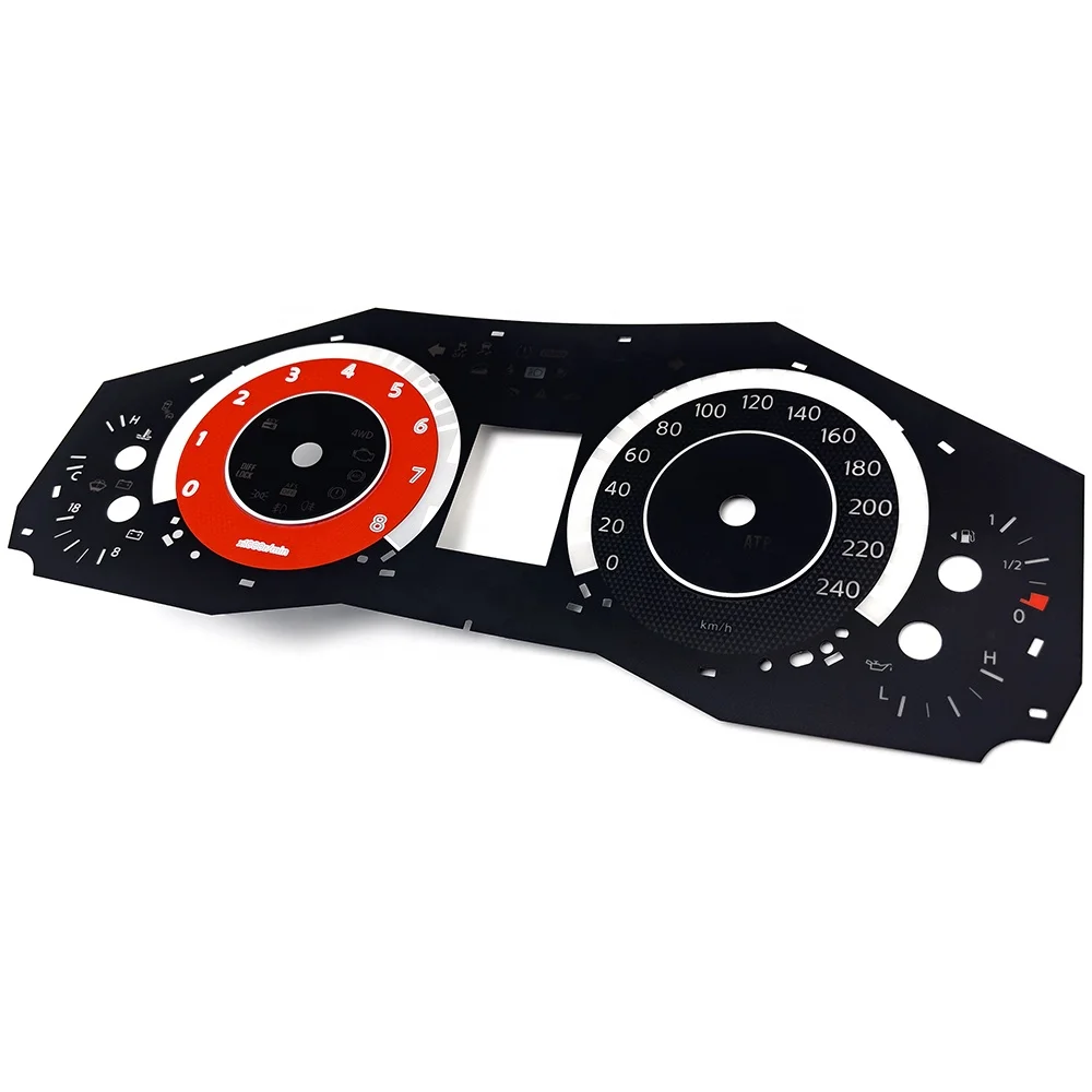 OEM&ODM Custom Motorcycle Meter graphic overlay instrument cluster faceplate digital dashboard