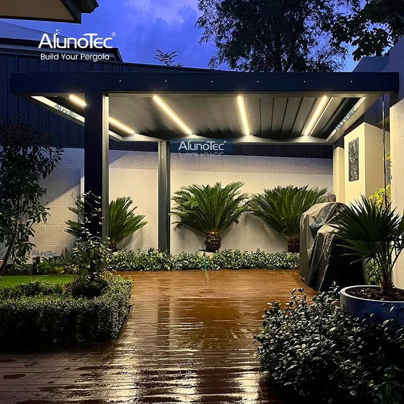 AlunoTec ECO Friendly Carport Patio UV Resistant Solar Roof System Garden Backyard Outdoor Shade Awning Car port