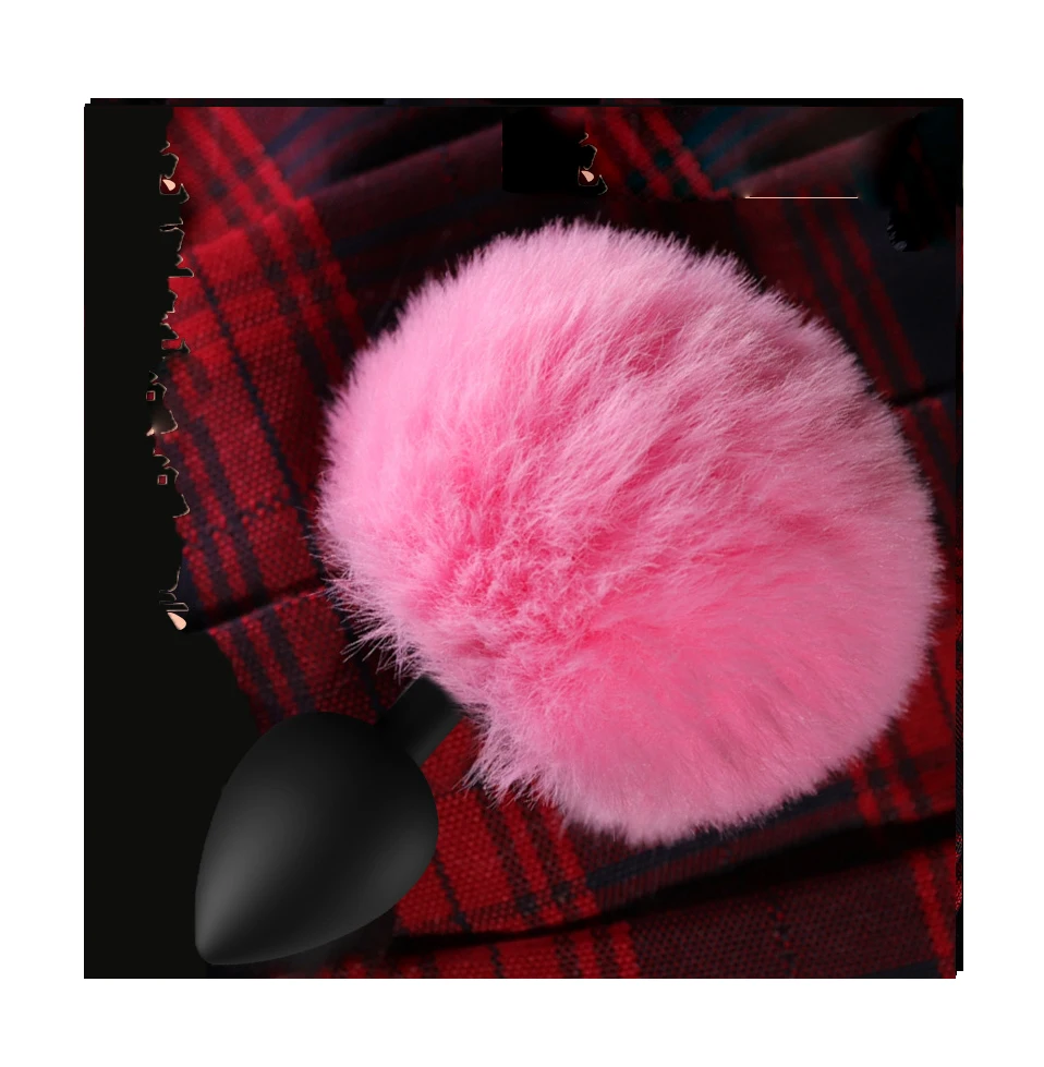 Adult Kawaii Bunny Cosplay Soft Fox Tail Sex Toy But Plug Anal Real Cat Raccoon Fox Anal Butt Plug Tail