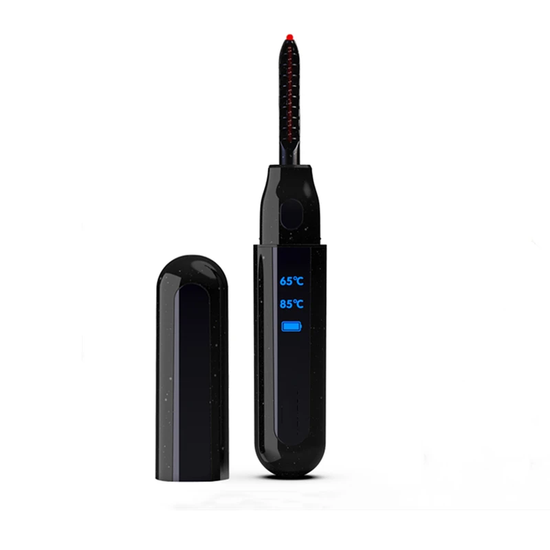 Оптовая продажа, миниатюрные портативные электронные щипцы для завивки ресниц с дисплеем