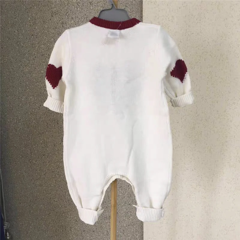 
wholesale bodysuit clothes girls knitted organic cotton baby romper 