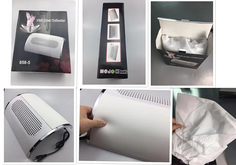 40w nail table vacuum cleaner professional nail dust collector with dust collector