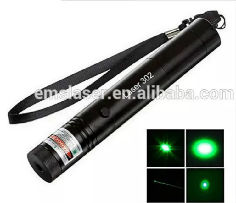 
Laser Pointer Pen Rechargeable Battery 532nm Green Laser Flashlight with Key 