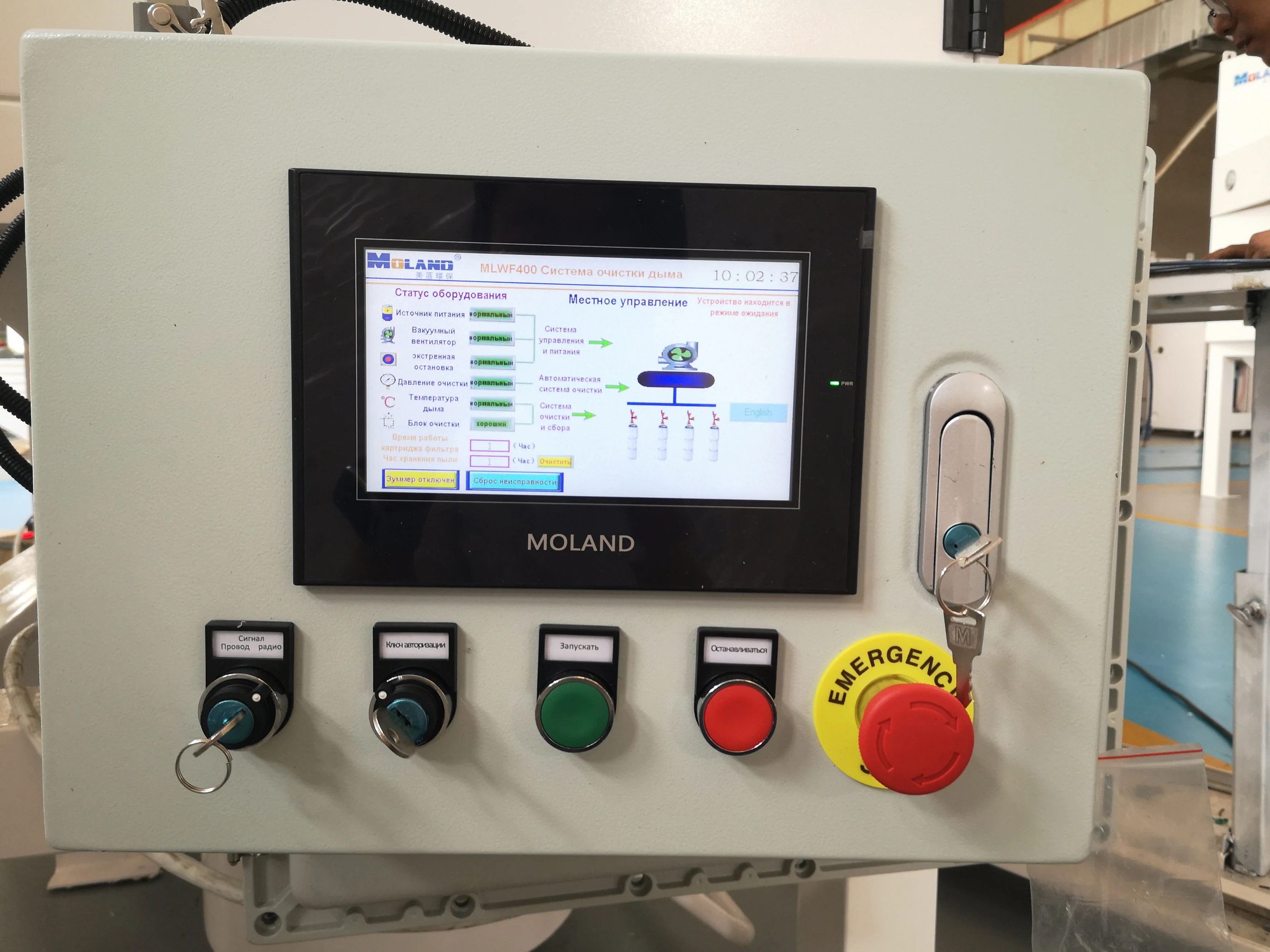 MOLAND 3KW Industrial Cartridge Dust Collector for 10 m2 Welding Station