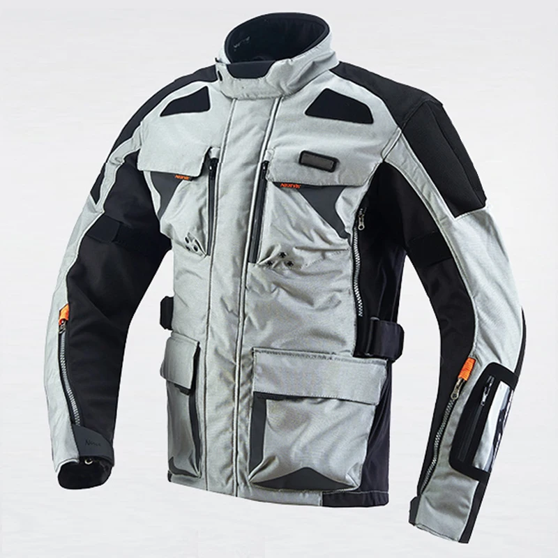 China Customized 4 Layers Structure Windproof Motorcycle Jacket with Mesh Polar Fleece Inner Liner Detachable Waterproof Liner