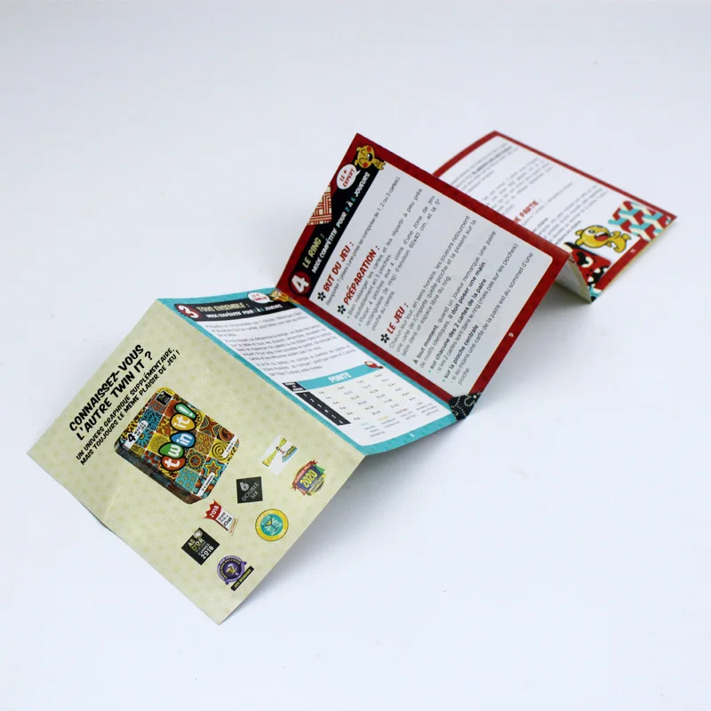 Factory Price Instruction Manual Card A4 Color Instruction Book For Spray Bottle Foldable Paper Booklet Instruction