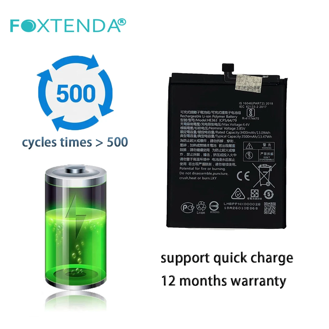 New Original Replacement OEM battery HE363 3500mAh for nokia x7 8.1 TA-1131 TA-1119 batteries ion lithium
