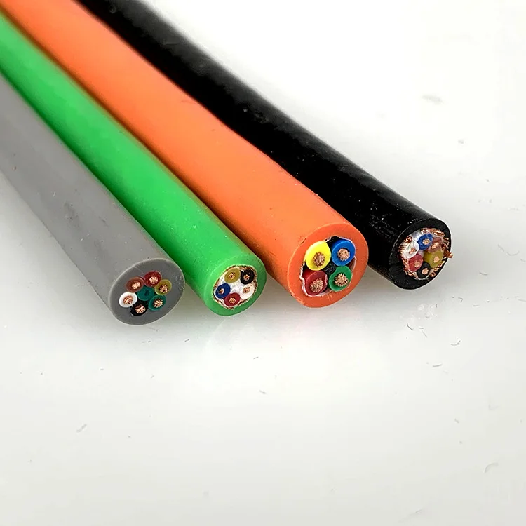High quality PUR multi-core power cables 4mm 16mm 3core 4core 5core copper control cables for crane