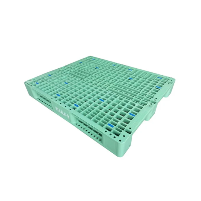 Industrial Blue Red Green Stackable Storage Hdpe Euro Heavy Duty Double Face Warehouse Factory Plastic Pallet