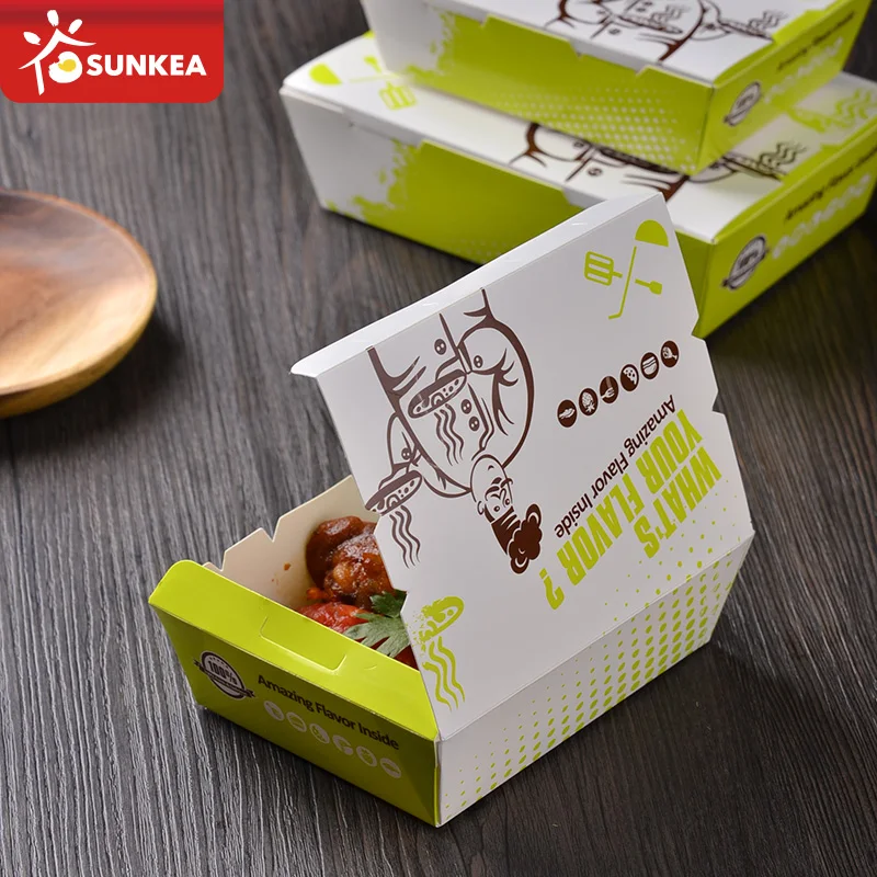 brown kraft Takeaway lunch boxes Paper meal box