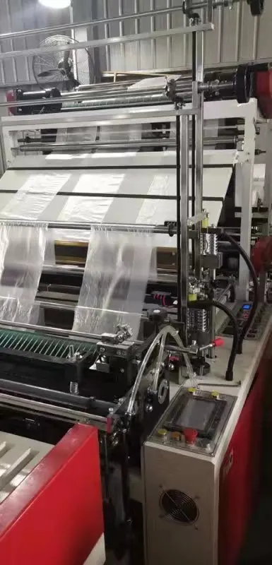 Six lines computer control cold cutting plastic bag production line