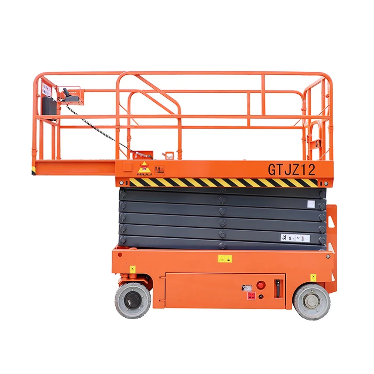 4m 6m 8m 10m 12m 14m Aerial Work Mobile Scissor Man Lift Table Hydraulic Electric Movable Scissor Lift Platform