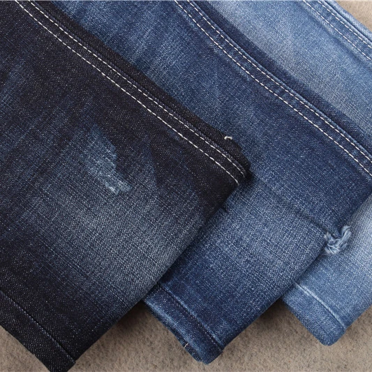 12 Oz Denim Fabric Jeans Material 99%Cotton 1%Spandex For Man With Warp Slub From China Guangdong Factory