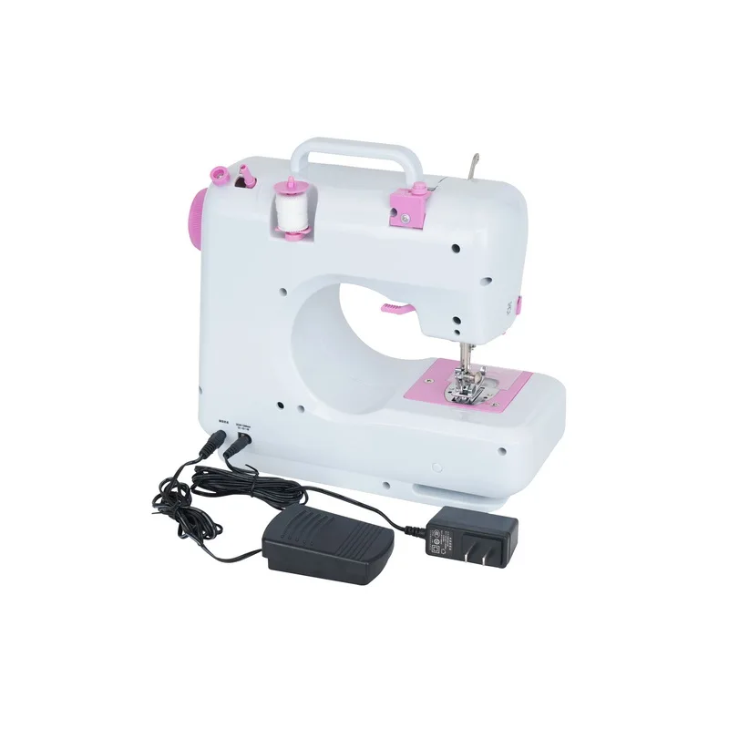 QK-505 Household Electronic portable Sewing Machine Small Mini Portable Overlock Buttonhole Sewing Machine