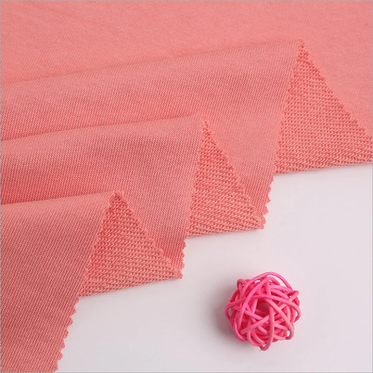 Hoodie loop fishscale printed knitting french terry towlel fabric 100% cotton terry cloth fabric