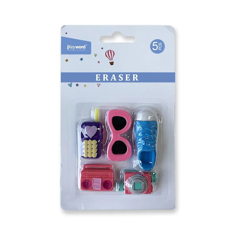 cute shaped rubber eraser stationery for kids ,Crazy Best selling cartoon funny gift set 3D Environmental TPR eraser for student