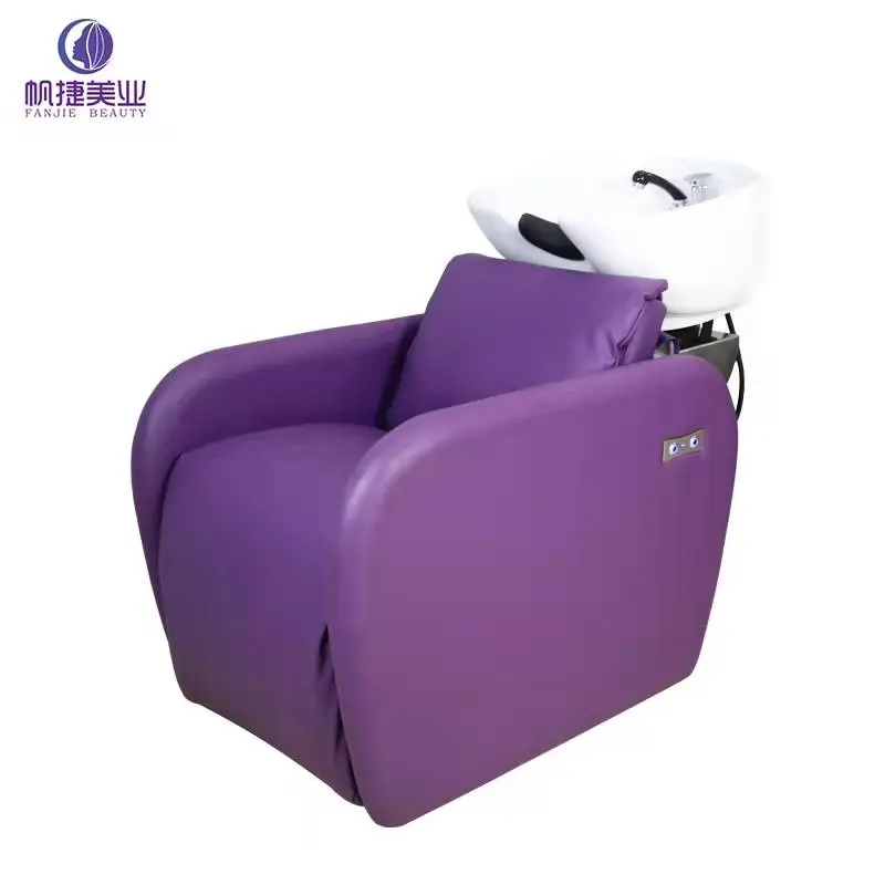 Luxury  Electric Shampoo Chair Auto Folding   Hair Washing Beauty Salon Beds