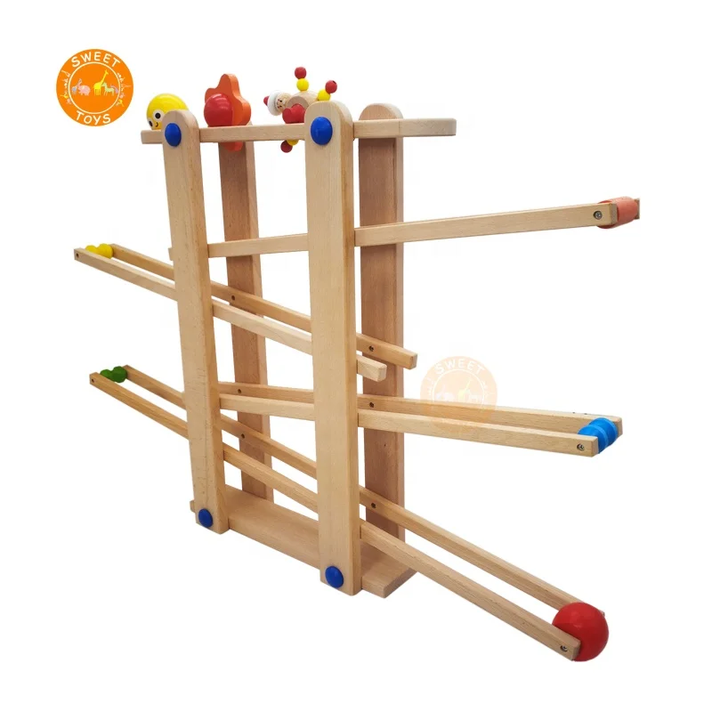 2021 new top selling kids Beech wood glide track toy for kids playing educational toys