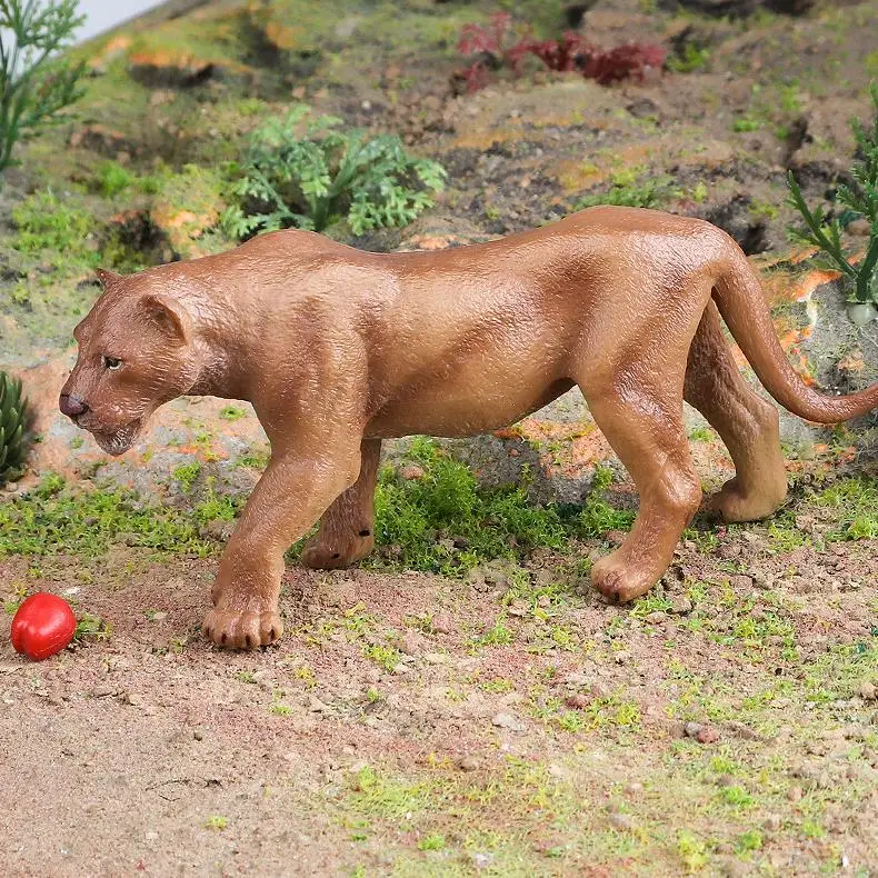yxs children solid simulation model animal toy cognition African lioness Lion King